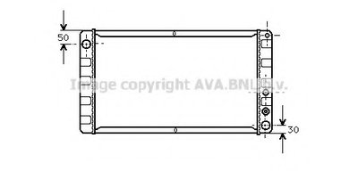 Радиатор, охлаждение двигателя AVA QUALITY COOLING купить