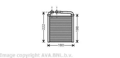 Теплообменник, отопление салона AVA QUALITY COOLING