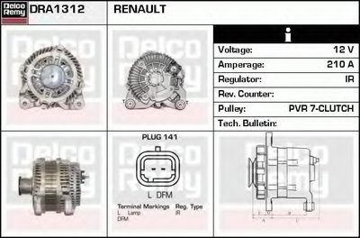 Генератор Remanufactured REMY (Light Duty) DELCO REMY купить