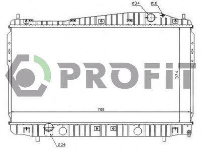 Радиатор, охлаждение двигателя PROFIT купить