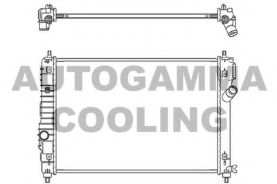 Радиатор, охлаждение двигателя AUTOGAMMA купить