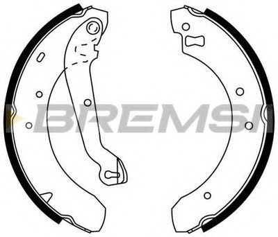 Комплект тормозных колодок BREMSI купить