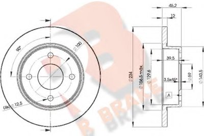 Тормозной диск R BRAKE купить