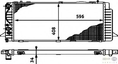 Радиатор, охлаждение двигателя BEHR HELLA SERVICE HELLA купить