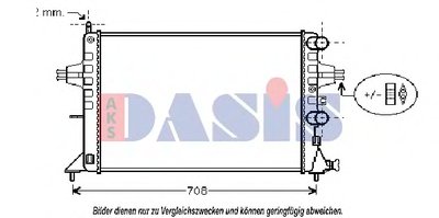 Радиатор, охлаждение двигателя AKS DASIS купить