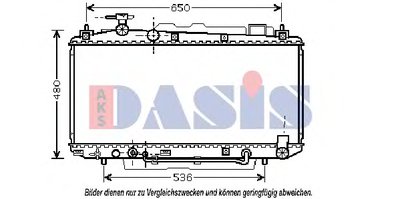 Радиатор, охлаждение двигателя AKS DASIS купить