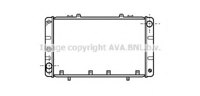 Радиатор, охлаждение двигателя AVA QUALITY COOLING купить