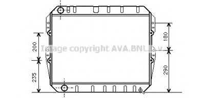 Радиатор, охлаждение двигателя AVA QUALITY COOLING купить