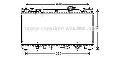 Радиатор, охлаждение двигателя AVA QUALITY COOLING купить