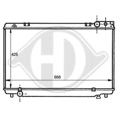 Радиатор, охлаждение двигателя DIEDERICHS купить