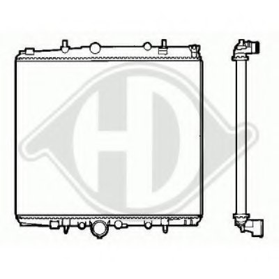 Радиатор, охлаждение двигателя DIEDERICHS купить