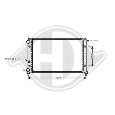 Радиатор, охлаждение двигателя DIEDERICHS купить