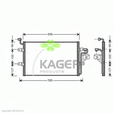 Конденсатор, кондиционер KAGER купить