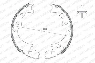 Комплект тормозных колодок WEEN купить