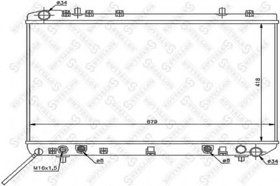 Радиатор, охлаждение двигателя STELLOX купить