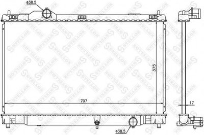 Радиатор, охлаждение двигателя STELLOX купить