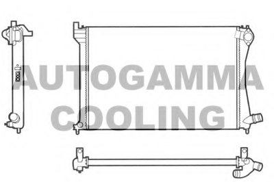 Радиатор, охлаждение двигателя AUTOGAMMA купить