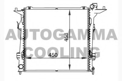 Радиатор, охлаждение двигателя AUTOGAMMA купить