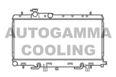 Радиатор, охлаждение двигателя AUTOGAMMA купить