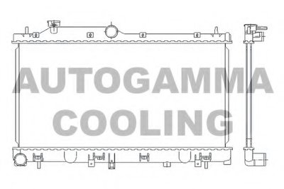 Радиатор, охлаждение двигателя AUTOGAMMA купить