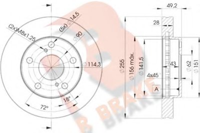 Тормозной диск R BRAKE купить