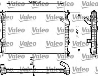 Радиатор, охлаждение двигателя VALEO купить