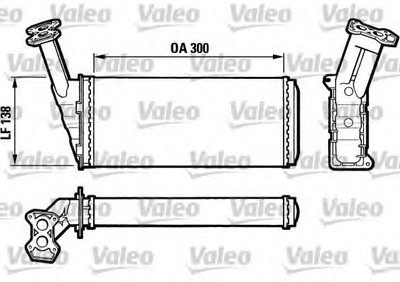 Теплообменник, отопление салона VALEO