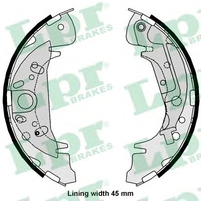 Комплект тормозных колодок LPR купить