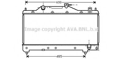 Радиатор, охлаждение двигателя AVA QUALITY COOLING купить