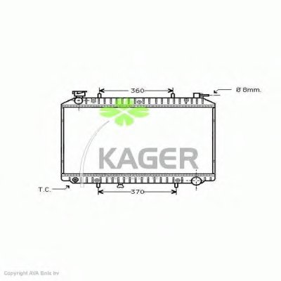 Радиатор, охлаждение двигателя KAGER купить