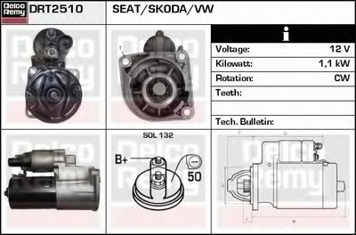 Стартер Remanufactured REMY (Light Duty) DELCO REMY купить