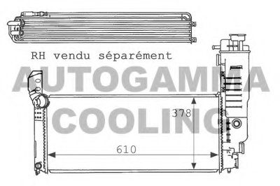 Радиатор, охлаждение двигателя AUTOGAMMA купить