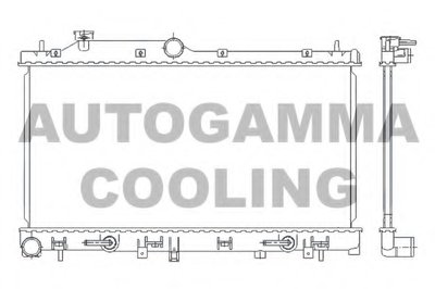 Радиатор, охлаждение двигателя AUTOGAMMA купить