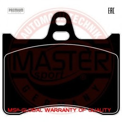 Комплект тормозных колодок, дисковый тормоз Anti-Noise MASTER-SPORT