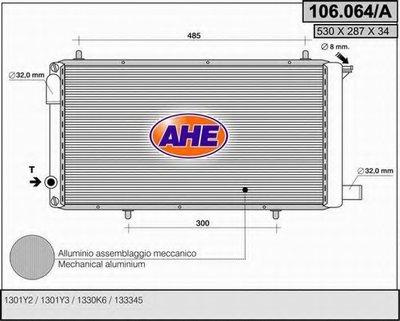 Радиатор, охлаждение двигателя AHE купить