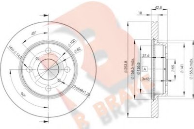 Тормозной диск R BRAKE купить