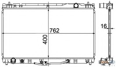 Радиатор, охлаждение двигателя BEHR HELLA SERVICE HELLA купить