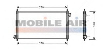 Конденсатор, кондиционер VAN WEZEL