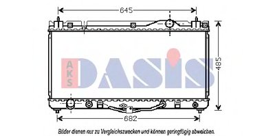 Радиатор, охлаждение двигателя AKS DASIS купить