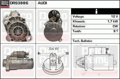 Стартер Remanufactured REMY (Light Duty) DELCO REMY купить