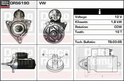 Стартер Remanufactured REMY (Light Duty) DELCO REMY купить