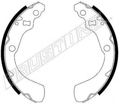Комплект тормозных колодок TRUSTING
