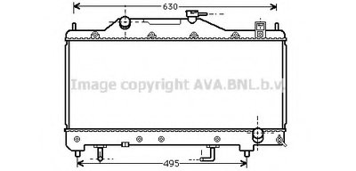 Радиатор, охлаждение двигателя AVA QUALITY COOLING купить