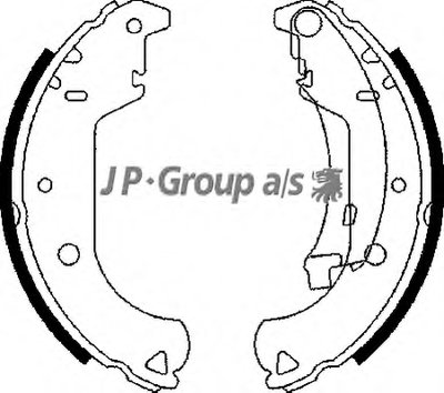 Комплект тормозных колодок QH JP GROUP купить