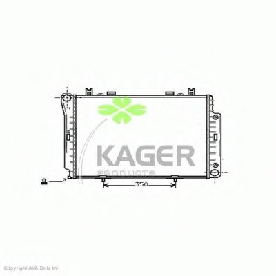 Радиатор, охлаждение двигателя KAGER купить