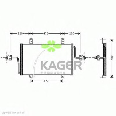 Конденсатор, кондиционер KAGER купить