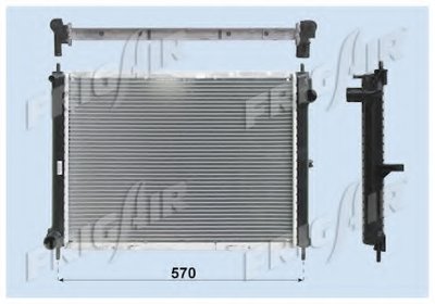 Радиатор, охлаждение двигателя FRIGAIR купить