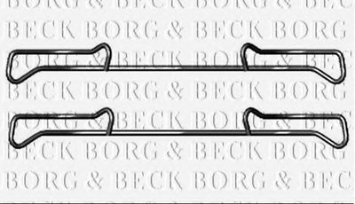 Комплектующие, колодки дискового тормоза BORG & BECK