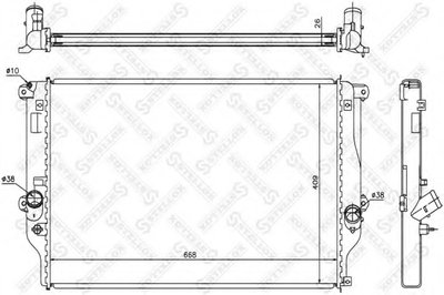 Радиатор, охлаждение двигателя STELLOX купить
