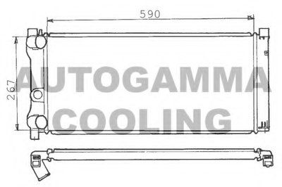 Радиатор, охлаждение двигателя AUTOGAMMA купить